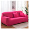 AMDXD Sofabezug 1 Sitzer, Einfarbig Elastische Stretch Sitzer Sofaüberzug Möbelschutz mit Elastischem für Wohnzimmer, in Polyester, Anti-Rutsch, Elastischer Rose Rot