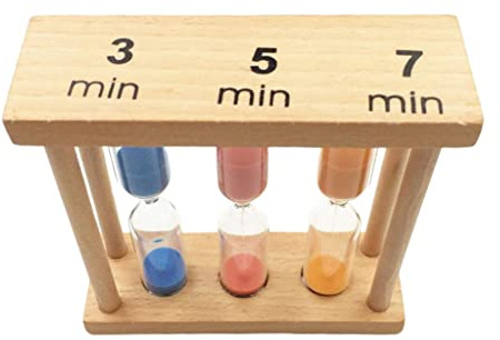 OUMIFA MinuteurHorloge en Verre de Sable Minuterie de thé 3 Minutes 5 Minutes 7 Minutes Sablier Sablier Cuisine Cuisine Sauna Minuterie Home Office Decor