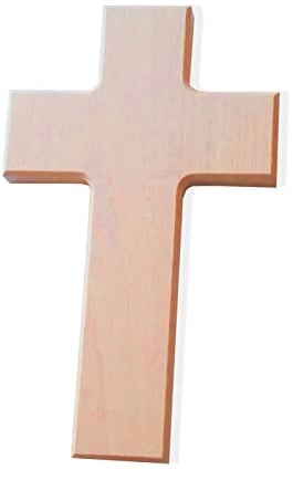Holzkreuz 20x12cm - Kreuz zum Bemalen & Gestalten, Buche natur Wandkreuz