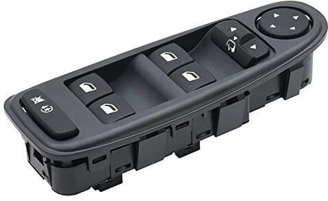 KAOLALI Botonera Elevaluna Compatible para Citroen C4 Grand Picasso 6554.YH 96639383ZD Interruptor de Ventana Delantera Izquierda