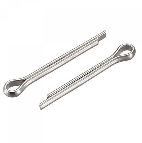 sourcing map 30Stk. Geteilter Splint 2,5x20mm Edelstahl Klippverschluss für Kfz silberfarben