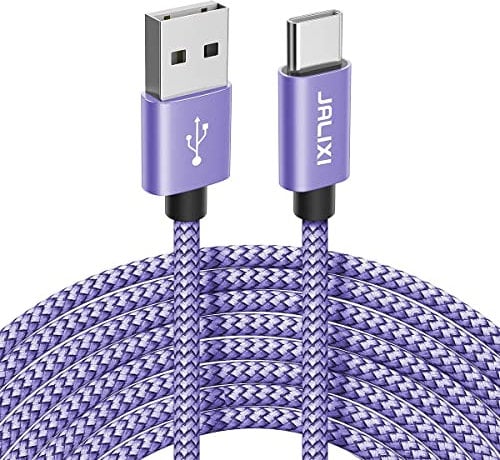 JALIXI USB C Charger Cable 3M, 3A Long USB C Cable Fast Charging, Durable Type C Charger Lead for iPhone 16/15 Pro Max, Samsung Galaxy S24 S23 S10, A55 A54 A35 A25 A15 A14, PS5 Controller, Purple