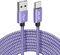 JALIXI USB C Charger Cable 3M, 3A Long USB C Cable Fast Charging, Durable Type C Charger Lead for iPhone 16/15 Pro Max, Samsung Galaxy S24 S23 S10, A55 A54 A35 A25 A15 A14, PS5 Controller, Purple