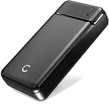 CELLONIC Power Bank 20000mAh - USB C Large, High Capacity Powerbank 20W PD Plane-Safe Slim Portable Charger Compatible for Apple iPhone, iPad, Airpods, Galaxy, PSP, Phone, Smartphone, Tablet