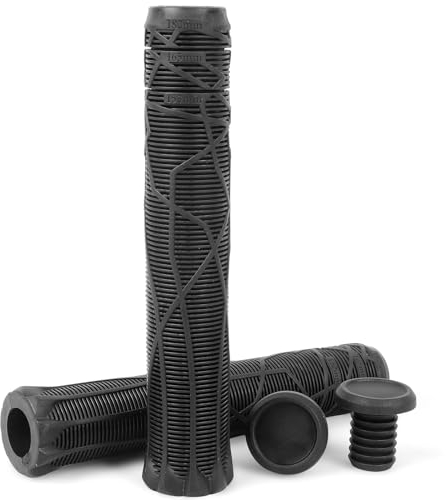 Limit Pro Scooter Grips Soft Longneck 160/165/180mm with Easy Cutting Lines for Pro Trick Scooter and BMX Handlebar (Black)