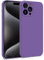 MyGadget Cover per iPhone 15 Pro Max - Custodia in Silicone Morbido a Doppio Strato – Case con Protezione Fotocamera & Fodera Interna Antigraffio - Lilla