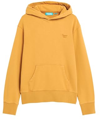 Superdry Herren Verwaschenes Vintage Hoodie Kurkuma Rotbraun Hellbraun L