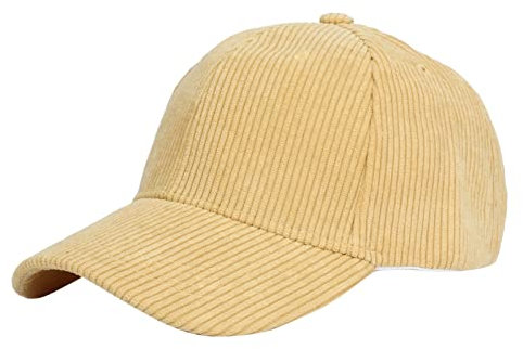 Baseballkappe aus Kord, für Herren und Damen, Sportmütze, warm, Outdoor-Reise, Geschenk, Gonzo-Hut, gelb, One size