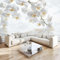 Vlies Fototapete Orchidee Im Nordischen Stil Wasserfall für moderne Wohnzimmer Schlafzimmer Motivtapeten Wandtapete Tapete Vliestapete UV-Beständig Hohe Auflösung (250 x 175 cm)
