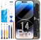 OLED LCD Bildschirm für iPhone 14 Pro Display 6,1 Zoll für iPhone 14 Pro A2890, A2650, A2889, A2892 3D Touch LCD Bildschirm Display Digitizer Assembly Repair Kit (Schwarz)