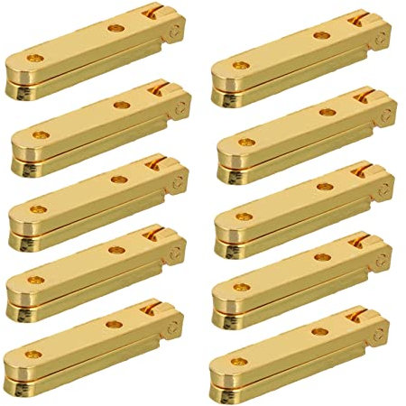KONTONTY 10stücke Scharniere Aus Zinklegierung Für Schmuckkästchen Miniatur-möbelscharniere Scharnier Für Schmuckkästchen Truhen Geschenkboxen Weinkisten