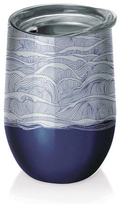 chic.mic Thermobecher - Trinkbecher bioloco office 420 ml Edelstahl (by the sea)