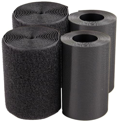 PEARL Klettband zum Aufnähen: 2er-Set ultrastarke Premium-Klettbänder, 100 mm, 2 Meter (Klettverschlüsse Kabelbinder, Klettpads, Sitzkissen)