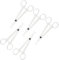 FOMIYES Set Di Pinze Per Piercing 5 Pinze Oblique A Tubo Tondo Monouso E Ideali Per Luso