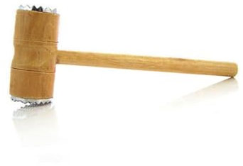 OKUMEYR Martillo De Carne Doble Cara Herramienta De Inoxidable para Ablandar y Ternera Cerdo y Pollo Utensilio De Cocina Ergonomico y De Limpiar