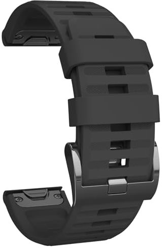Strap for Garmin Fenix ​​5/Fenix ​​5 Plus/Fenix ​​6/Fenix ​​6 Pro/Forerunner 935/Forerunner 945/Instinct,22mm Silicone Quick-Fit Watch Strap,Multiple Colors for Garmin Fenix 6 Pro (Black)