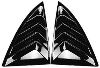 nlwopf Car Rear Window Louvers, For Tesla Model X 2015-2021 Car Triangular Window Shutter Spoiler Blinds Cover Trim Louver Shade Cover,A