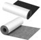 Fiqops Filz Selbstklebend 50cm x 150cm, 2 Rollen Selbstklebender klebriger Filz Meterware Bezugsstoff Bastefilz für DIY Auto Box Liner, 2.5 mm Stark, 1 Grau + 1 Schwarz