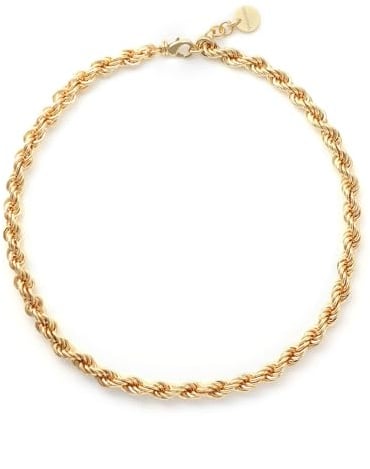 UNOAERRE Collana Korda in Oro, Catena a Corda Intrecciata, Gioiello Elegante
