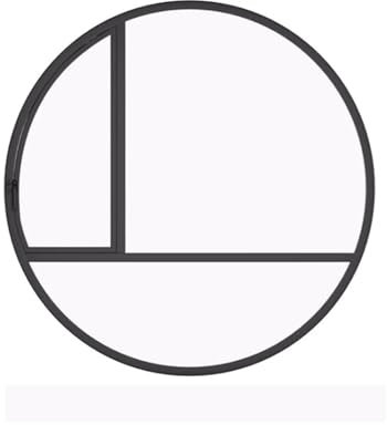 GXXINGIN Ventana abatible Redonda de Vidrio Giratorio con manija para Mejor ventilación en baños y Tiendas.