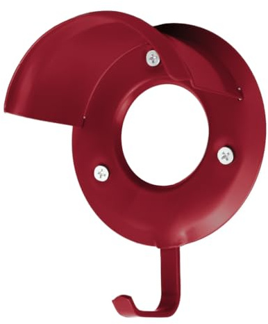 GS Equestrian & Country Metal Bridle Hook – Wall Mounted Bridle Holder for Tack Room Storage – Durable Horse Tack Hook (Red, One Size)