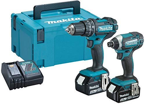 Makita DLX2131MJ 18V Li-ion Twin Kit with 2 x 4.0Ah Batteries