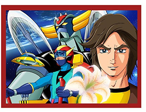 Poster Poster Goldorak Grendizer Actarus Alcor Manga Mecha Anime, 91 x 122 cm B