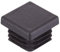 16 Piezas - Todos los Tamaños - Tapas Plásticas Cuadradas - Insertos de Tubos Para las Patas de la Mesa, Sillas, Muebles (16mm, Negro) - por Lifeswonderful