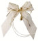 Unser schönster Tag Weihnachtsschleifen Schleifen Geschenke Weihnachten WS1903 im 10er Set - Creme, Gold