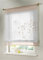 Yaland Voile Raffrollo transparentes Bändchenrollo mit verspielter Blumen Stickerei Raffgardine mit Stangendurchzug (BxH 80x120cm, Sand) 1 Stück
