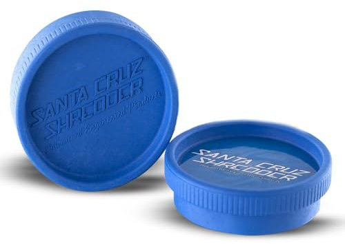 Santa Cruz Shredder Grinder for Herbs Knurled Top for Stronger Grip 2-Piece Medium 2.2 (Blue)