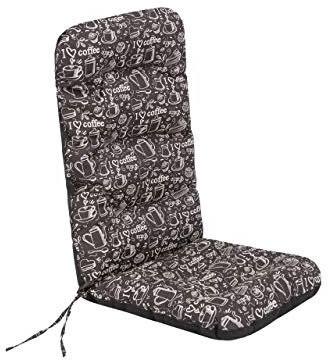 PillowPrim Sitzkissen für Gartenstühle – Palettenkissen – Für Outdoorfans & Gartenfreunde – Bequemer Sitzkomfort – Robust, Braun Coffee, 48x48x75 cm