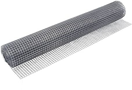 Bderkz 1 Rolle Stacheldrahtzaun Hühnerdrahtnetz Verzinkt Quadratisches Loch Maschendraht Kaninchen Hund Hardware-Tuch Metalldrahtgeflechtzaun (Color : 5CM Hole X 1.5MM THICK-1X20M)