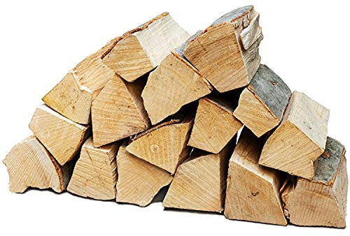 Flameup Brennholz Buche, Kaminholz mit Rinde, Buchenholz, Feuerholz für Ofen, Kamin, Kaminofen, Feuerschale, Grill, Holzscheite 25 cm, getrocknet, Menge:15 kg