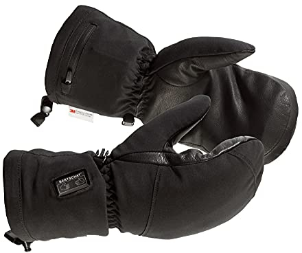 BERTSCHAT Beheizbare Fäustlinge PRO Dual Heating - Winterhandschuhe - Handschuhe Herren Damen - Touchscreen-fähige Thermo-Handschuhe mit Akku-Heizung - Jagd, Ski, Motorrad, Fahrrad