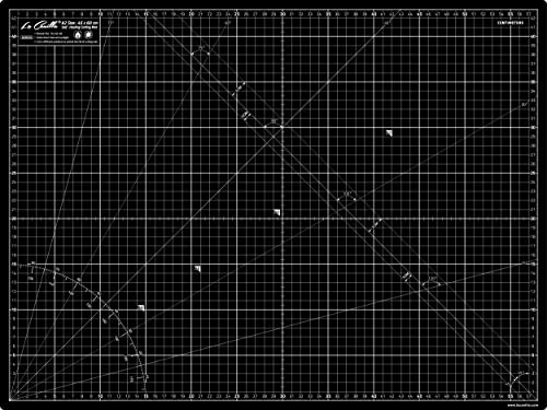 La Canilla Schneidematte A2 Selbstheilend (60x45 cm - 24x18) Cutting Mat Schneideunterlage für Basteln, Nähen, Patchwork | Schneidunterlage Arbeitsunterlage Markiert in Zentimetern und Zoll