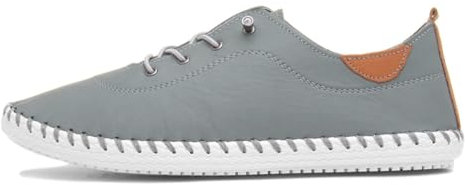 Ladies St. Ives Grey Plimsoll 3 Grey
