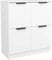 vidaXL Sideboard Kommode Anrichte Schrank Beistellschrank Mehrzweckschrank Standschrank Wohnzimmer Flur Weiß 60x30x70cm Holzwerkstoff