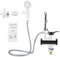 Scaldabagno Elettrico per Doccia, Rubinetto per Acqua Calda Istantanea Senza Serbatoio Elettrico Rubinetto per Riscaldamento Rapido con Display Digitale a LED e Soffione Doccia(Sotto Afflusso)