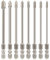 Hakkin 8Pcs 100mm Phillips Impact Screwdriver Drill Bit Set - S2 Steel, 1/4 Hex Shank, Phillips & Cross Head Screw Driver Bits for Impact Drive