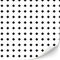 3 fogli di piastrelle autoadesive per case delle bambole scala 1:12 (bianco con rombi neri)