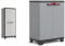 Keter Armadio Alto Titan, 4 Ripiani Regolabili, Grigio, 80x44x182 H Cm & Armadio Basso Stilo, 1 Ripiano Regolabile, Grigio Scuro, 68x39x90 H Cm