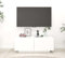 FIRBNUS Meuble TV Design Tendance Blanc 100x35x40 cm Aggloméré Armoire Média Salon Amplement d’Espace pour Garder et Organiser Lecteur DVD Console de Jeu Appareil de Streaming