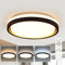 ZMH Deckenlampe LED Deckenleuchte Schlafzimmer - Ø30cm Schlafzimmerlampe Dimmbar mit Fernbedienung 18W Wohnzimmer Deckenbeleuchtung Schwarz Gold Küchenlampe Modern Wohnzimmerlampe Rund für Küche Flur