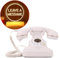 Téléphone de Livre d'or Audio, téléphone de Livre d'or Audio Antique de Style rétro (Blanc)