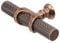 Decoranddecor Amelia - Knurled Cabinet Handles | Aluminium T-Bar Kitchen Cupboard Handles | Furniture Knobs | 70mm Knob, Antique Copper