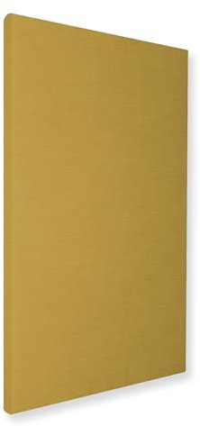 SILENT4® Schallabsorber Wand 114x72x5cm Akustikbild Akustikpaneele aus Akustikvlies, Klettverschluss- & Schraubmontage, messbar verbesserte Raumakustik durch Akustikplatten mit Stoffbezug in Senfgelb