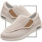 Möge Chaussons Diabétiques Homme Réglable Orthopédique Sandales Large Chausson Fermeture Scratch pour Personne Âgée Pieds Gonflés Arthrite Oedème Swollen Pantoufle(Color:Beige,Size:41 EU)