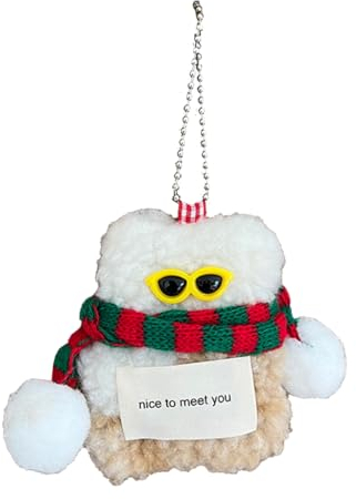 Limtula Niedlicher hässlicher Bär-Schlüsselanhänger, Plüschtierpuppe, Schlüsselanhänger, modische Taschenornamente, Rucksack-Dekorationen, Autoschlüsselhalter, A1, One size