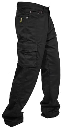 Rider Protec Men's Motorcycle Jeans Aramid Protective Linning Motorbike Cargo Pants Riding Pants with Removable Armour Biker Trousers for Men